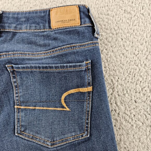 American Eagle Jeans Womens 4 Short‎ Jegging Super Stretch Skinny Denim Pants - Picture 16 of 16
